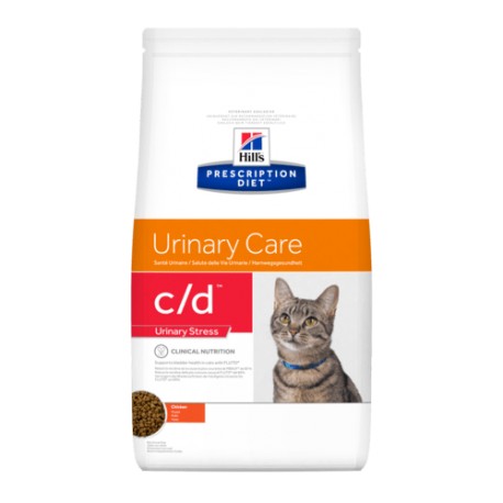 Alimento Hill's Prescription Diet c/d Cuidado Urinario Stress Para Gato 1.8kg