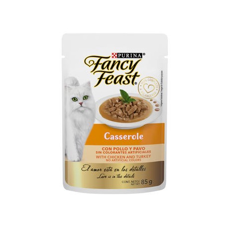 Alimento Fancy Feast Casserole Pollo Y Pavo 85g