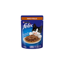 Alimento Felix Sobre Pavo y Pollo 85g