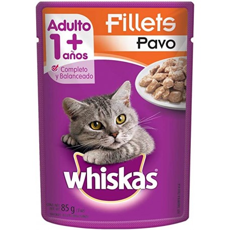 Alimento Whiskas Adulto Sobre Pavo 85g