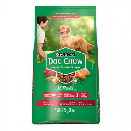 Alimento Dog Chow Para Perro Adulto Razas Medianas y Grandes 25kg