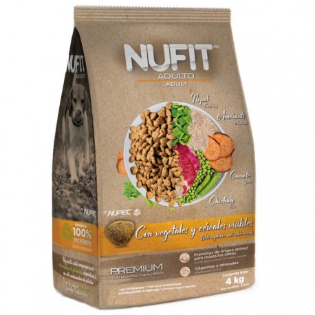 Alimento Nufit Premium Adulto 4kg