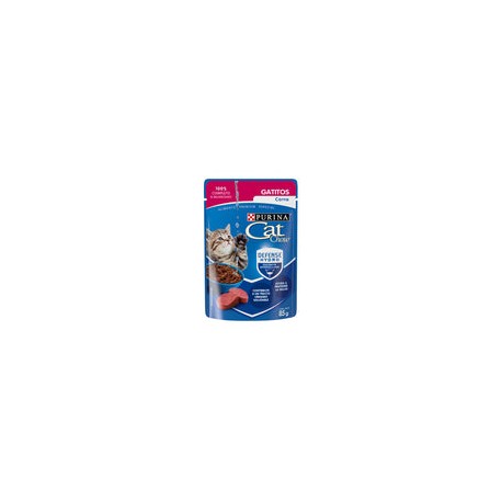 Alimento Cat Chow Para Gatito Sabor Carne Sobre 85g