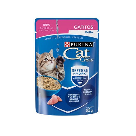 Alimento Cat Chow Para Gatito Sabor Pollo Sobre 85g