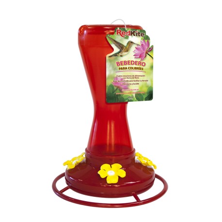 Bebedero RedKite Para Colibrís Rojo 470ml.