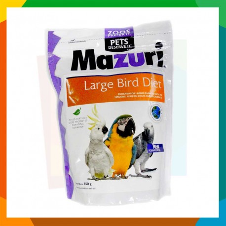 Alimento Mazuri Maintenance Para Aves Grandes 650g