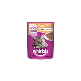 Alimento Whiskas Adulto Sobre Souffle Pavo y Pollo 85g