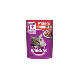 Alimento Whiskas Adulto Sobre Filetes Res 85g