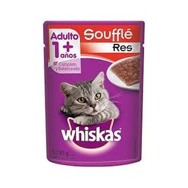 Alimento Whiskas Adulto Sobre Soufle De Res 85g