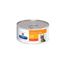 Alimento Hill's Prescription Diet c/d Cuidado Urinario Para Gato Lata 156g