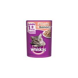 Alimento Whiskas Adulto Sobre Filetes Salmón 85g