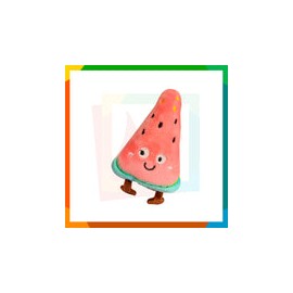 Juguete Fiame Rebanada De Sandia Feliz Para Mascota