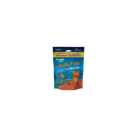 Premio Wholly Fish Sabor Salmón Para Gato 85g