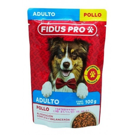 Sobre Fidus Pro De Pollo Para Perro 100g