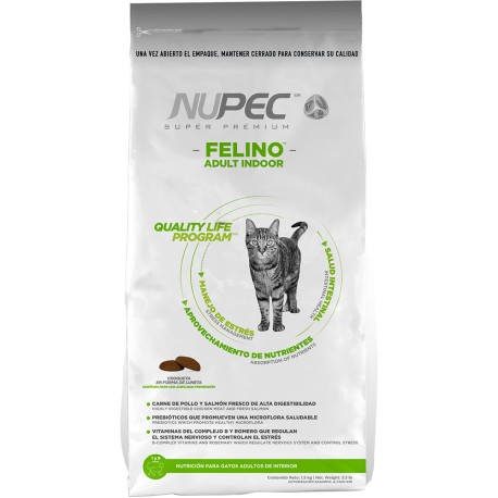 Alimento Nupec Adulto Indoor Para Gato 5kg