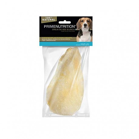 Prime Nutrition Oreja de Res Blanca Para Perro