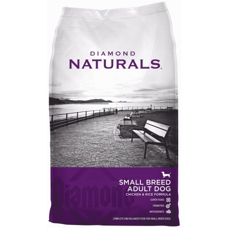 Alimento Diamond Naturals Pollo y Arroz Adulto Para Perro Razas