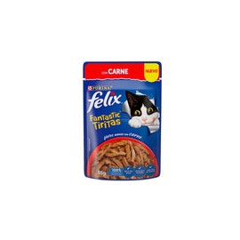 Alimento Fantastic Tiritas con Carne Para Gato Sobre 85g