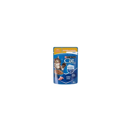 Alimento Cat Chow Para Gato Esterilizado Sabor Pollo Sobre 85g