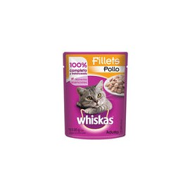 Alimento Whiskas Adulto Sobre Filetes Pollo 85g